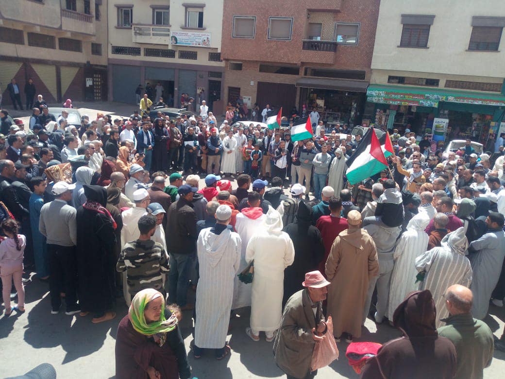 احتجاجات في مدن مغربية نصرة للمسجد الأقصى ورفضا للاعتداءات الإسرائيلية
