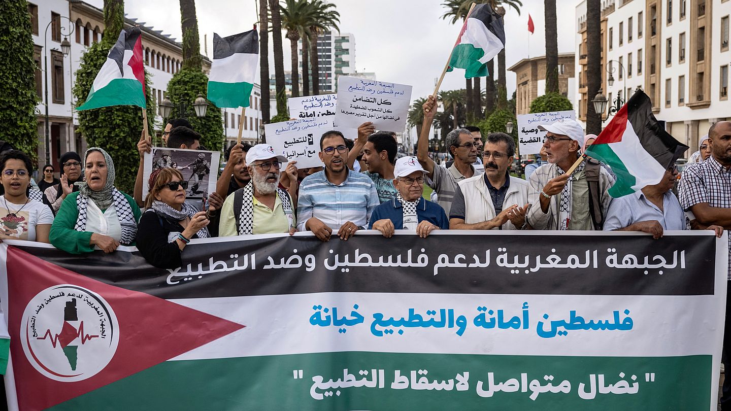 مناهضو التطبيع يحتجون ضد زيارة رئيس “الكينيسيت” الإسرائيلي للمغرب ويدعون البرلمانيين للانتفاض في وجهه