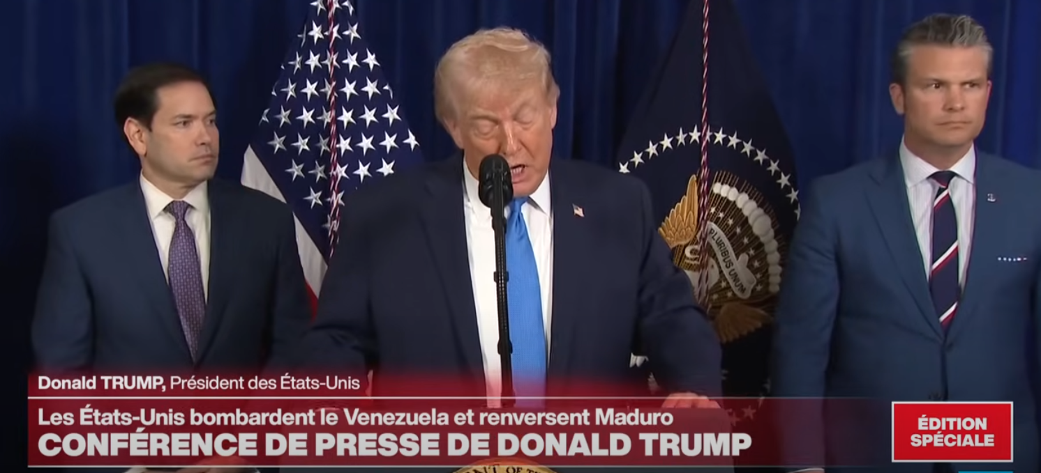 ترامب يعلن إدارة أميركية مؤقتة لفنزويلا ويكلّف وزيري الخارجية والحرب بالإشراف ويكشف خططاً لاستغلال نفطها